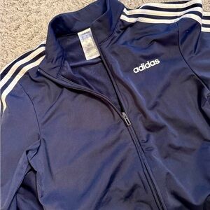 Adidas Dark Blue Jacket with White Label